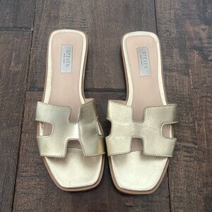Steve Madden Gold Sandals